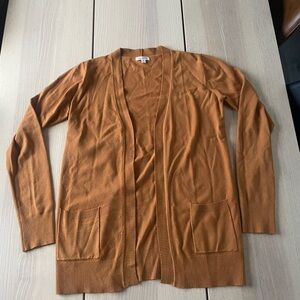 Tea n Rose Rust Cardigan women’s medium, medium ladies burnt orange / rust cardi
